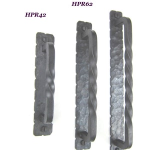 HPR rancho series rustic Spanish style twisted wrought iron cabinet pull