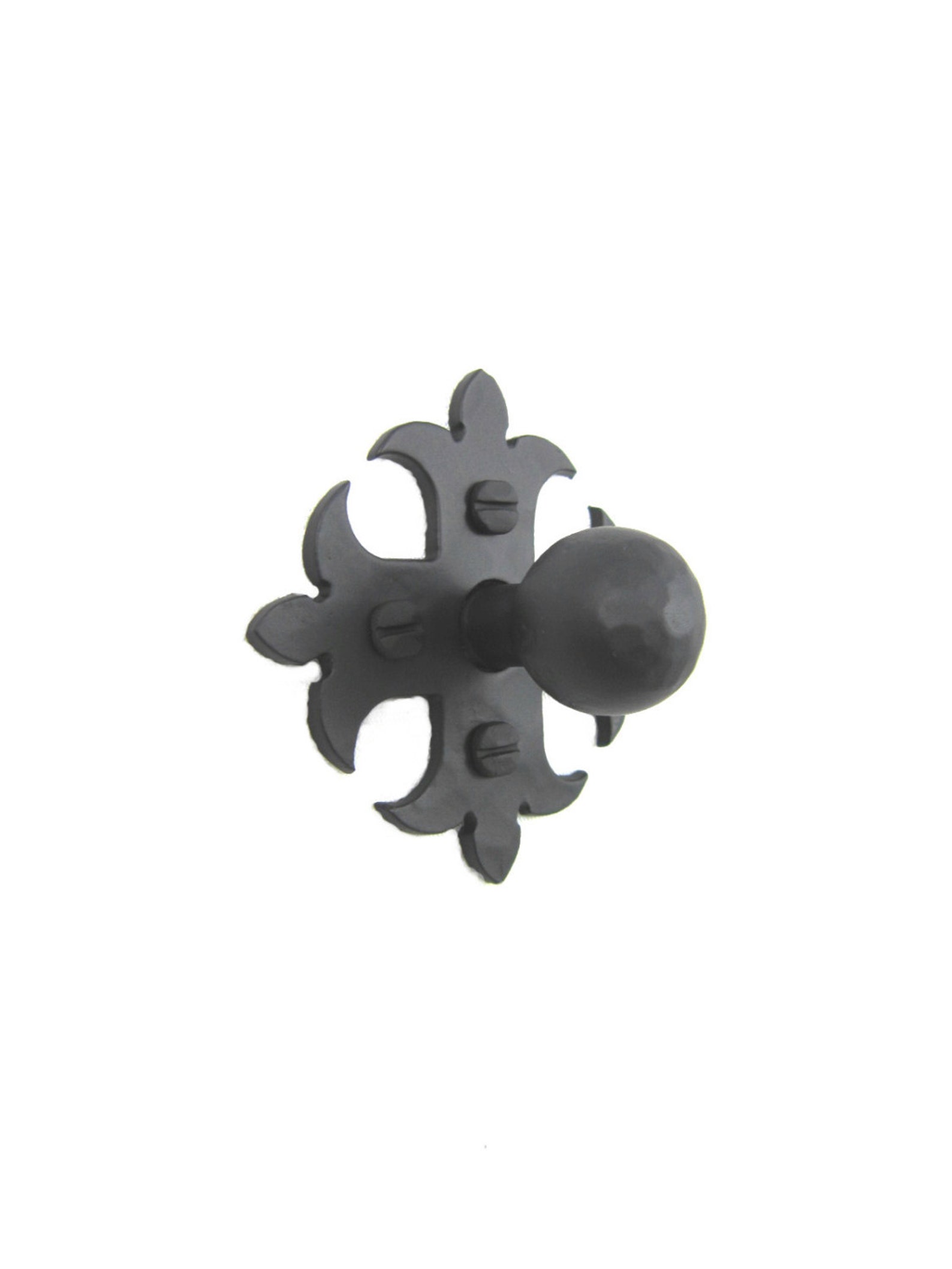 HK1 Spanish Revival Hardware Iron Knob Pull Etsy