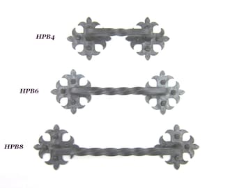 HPB series rustic Spanish style club twisted wrought iron cabinet pull