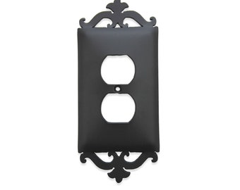 Classic Spanish Scroll Iron Switch Plate Single Duplex SEPH21
