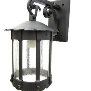 RSF Medium Rustic Spanish Revival Wrought Iron Exterior Wall Lantern LL2