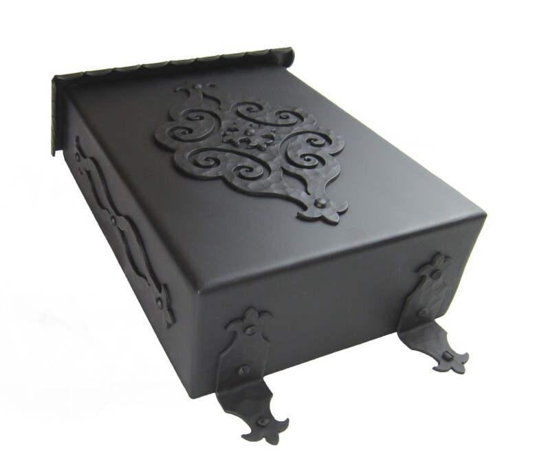 Spanish Revival Wrought Iron Mailbox Etsy