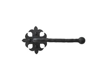 Rustic Spanish Fleur De Lis Iron Ball Toilet Paper Holder BHTP12