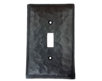 Rustic Farmhouse Iron Switch Plate Cover Single Toggle EPH5