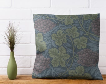 William Morris Grape Vine Tapestry Pillow – Arts & Crafts Decor