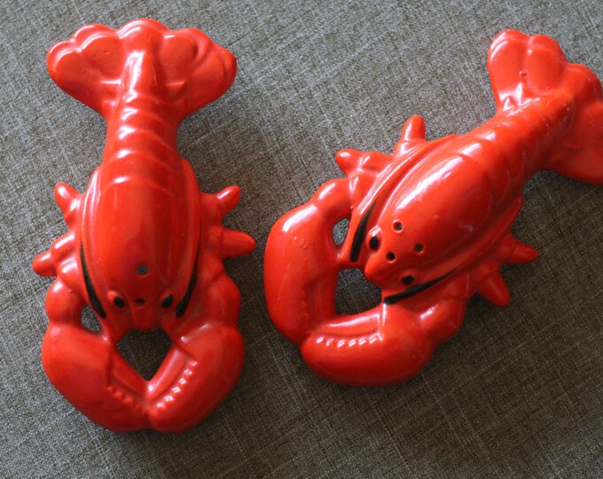Vintage Lobster Salt and Pepper Shakers Etsy