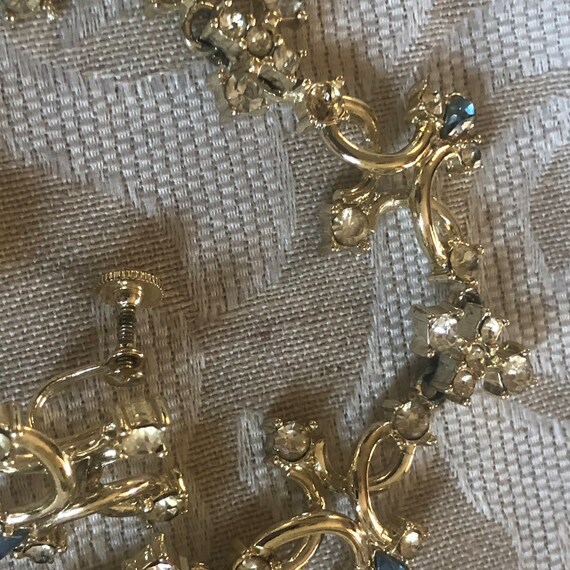 Rare vintage signed DUANE necklace and earring set, b… Gem