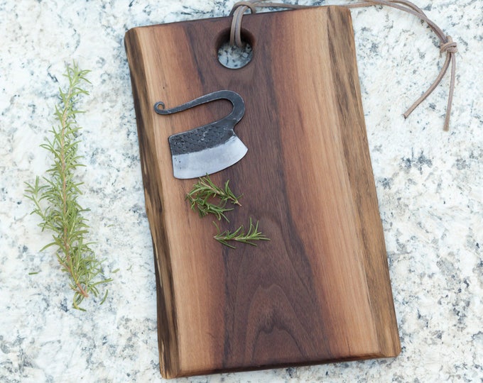 Cutting Board Gift Set Wood Cutting Board Live Edge Cutting Etsy