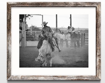 Rodeo Cowboy Wall Art, Rodeo Photography, Cowboy Photography, Rodeo Wall Art, Western Office Art, Texas Photography, Horse Photography