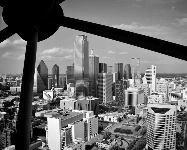 Dallas Skyline Wall Art, Dallas Photography, Dallas Texas Art Print