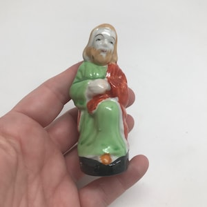 Joseph, Figurine, Nativity, Crèche, Bisque Pottery, Replacement, 1980's
