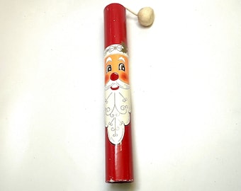 Vintage Santa Claus Matchbox, Capri 1966, 11 3/4 inch Tall, Novelty, Christmas Decor, Pom-Pom, Kitsch, MCM, Japan