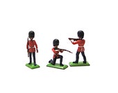 Vintage Britain Lead Toy, Queens Guard, Deetail, Britains Ltd., Made in England, Horses, 3 Figurines, Collectible, 1971