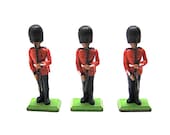 Vintage Britain Lead Toy, Queens Guard, Deetail, Britains Ltd., Made in England, Horses, 3 Figurines, Collectible, 1971