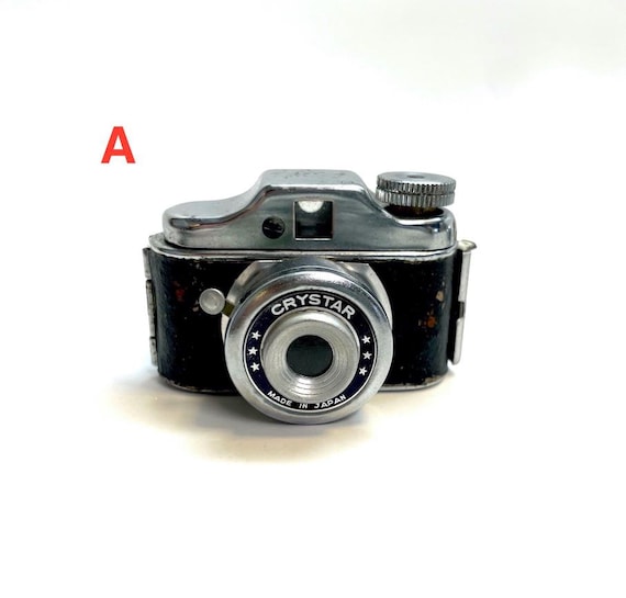 Vintage Crystar Miniature Mini Novelty Spy Camera, With Box, Mini