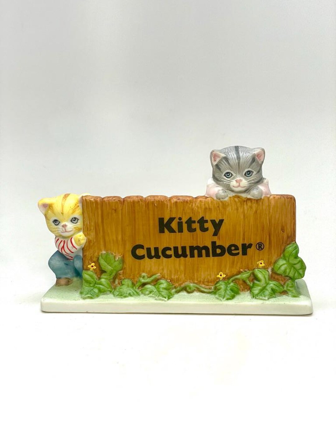 Vintage Schmid Kitty Cucumber Store Display, Sign, 1987, JP Buster