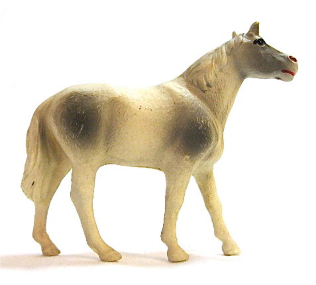 Vintage Celluloid Horse Rattle Toy Putz Japan Animal Etsy