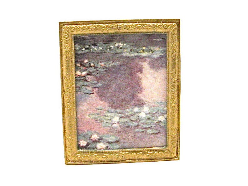 Monet Miniature Dollhouse Doll House Picture