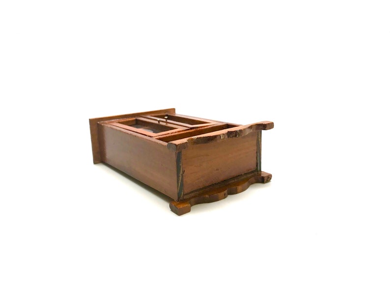 Furniture Liquor Cabinet Wood Dollhouse Curio Cabinet Maple China 1:12 Scale Storage Cabinet Miniature