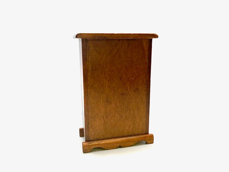 Furniture Liquor Cabinet Wood Dollhouse Curio Cabinet Maple China 1:12 Scale Storage Cabinet Miniature