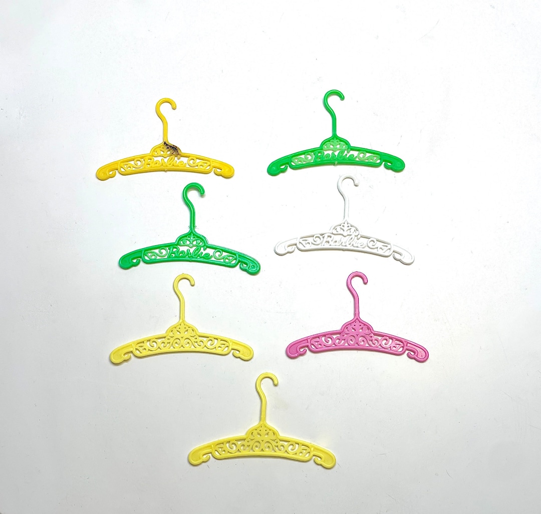 Vintage Barbie Hangers Monogramed Accessories Clothing Etsy