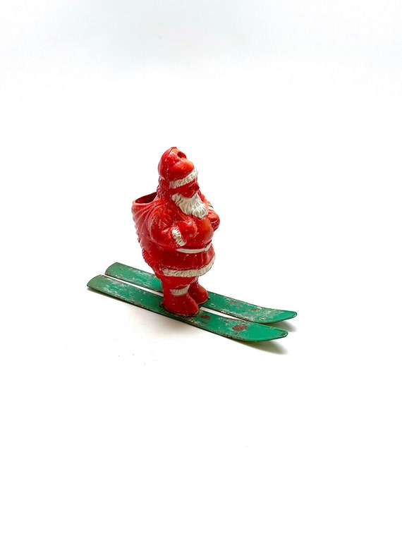 Ole Taylor's Candy Kitchen Hard Plastic Santa Claus Cup TN Murphreesboro Candy Holder 5.5 Inches Candy Container Sippy Cup 1990