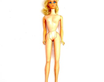 Vintage 1966 Twist ‘N Turn (TNT) Barbie Doll, Blonde, Rooted Eyelashes JAPAN