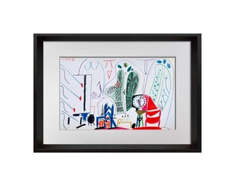 ピカソ　リトグラフ パブロ・ピカソ、コンポジション、1945年以降のピカソのリトグラフ