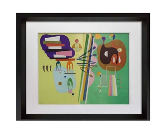 Wassily KANDINSKY Lithographie 1969 Limited Edition SIGN mit Rahmen inklusive