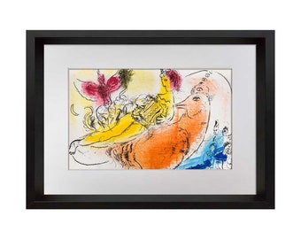Marc Chagall Limited Edition ORIGINAL Lithograph, 1957 w/Archival FRAMING