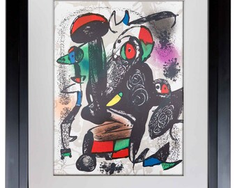 ジョアン・ミロ (1893-1983) オリジナルカラーリトグラフ 1981年