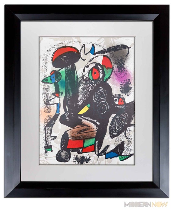 JOAN MIRO リトグラフ　フレーム付き miro_untitiled_d1289_and_1290_