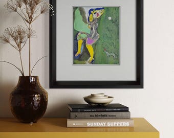 マルク・シャガール リトグラフ「サーカスの少女…」限定版 1961年 ～希少品