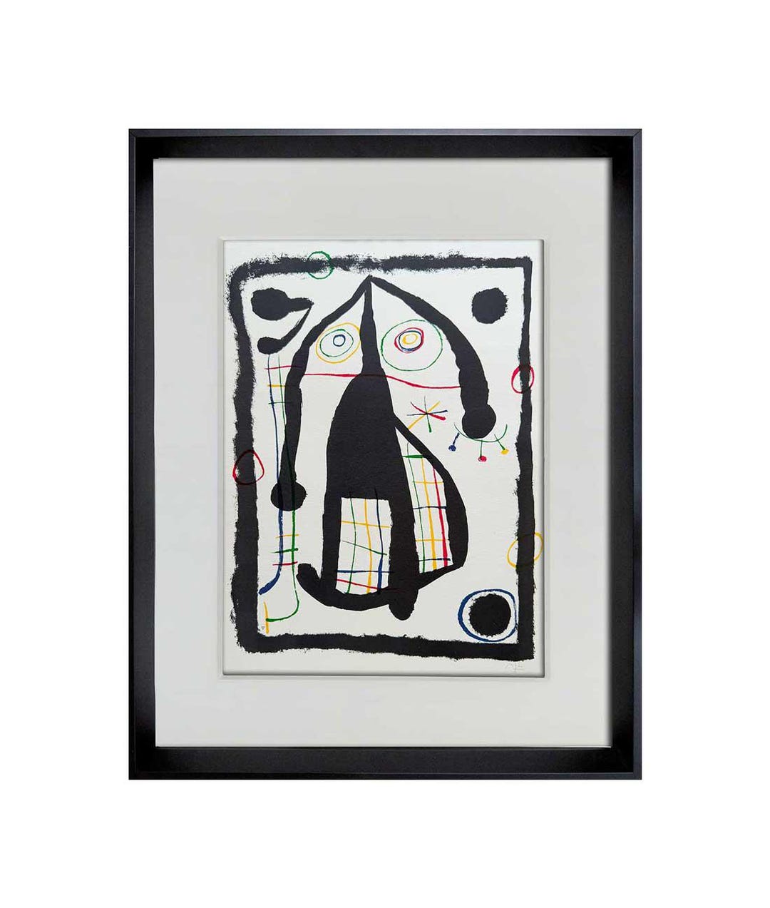 ジョアン・ミロ 限定版リトグラフ SIGN Personage 1974 フレーム付き