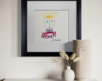 ピカソ ヴィンテージ プリント 1955 オリジナル ブック プレート「牧神