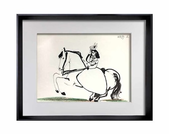 Pablo PICASSO Lithograph LIMITED Edition &quot;10.3.59 IX&quot; w/ Cat. Ref. C112