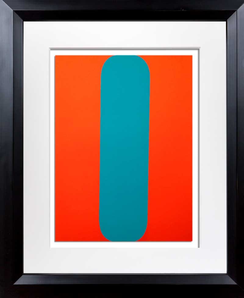 Ellsworth KELLY Lithograph ORIGINAL 1964 Red/blue LIMITED Ed. W