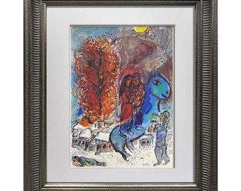 マルク・シャガール『レビ族、エルサレムの窓』限定版リトグラフ