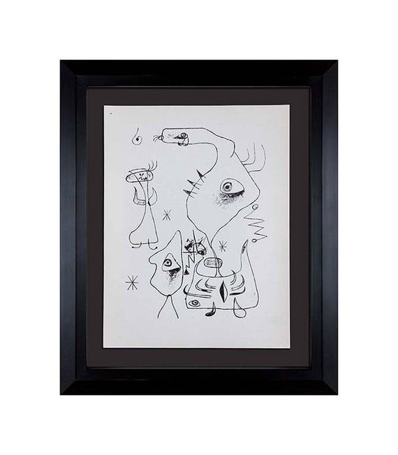 ジョアン・ミロ リトグラフ 限定版 1947年 + カタログ番号: c13 +