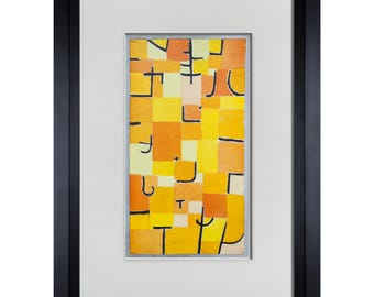 Paul Klee Signs in Yellow Limited Edition Lithograph Framed COA