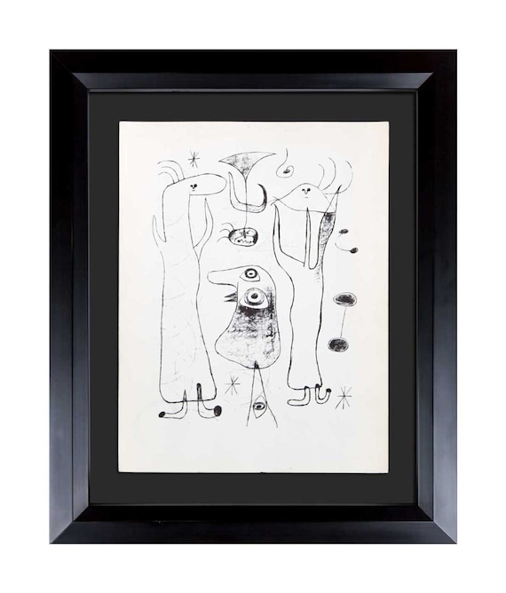 ジョアン・ミロ リトグラフ 限定版 1947 + カタログ番号: c13 +