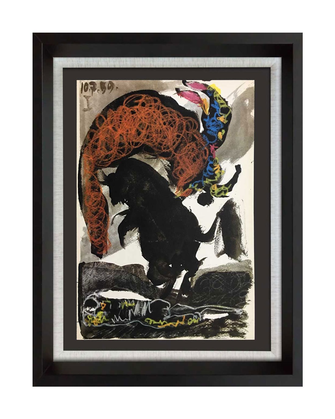 パブロピカソ　リトグラフ パブロ・ピカソ リトグラフ 限定版 TORO | カタログ番号 C112 フレーム