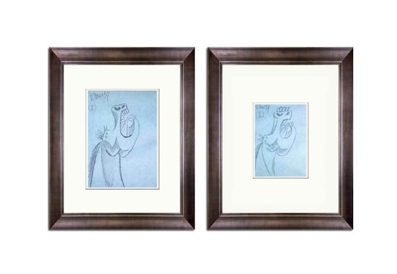 パブロ・ピカソ リトグラフ ゲルニカ 馬の習作（2枚セット） 非