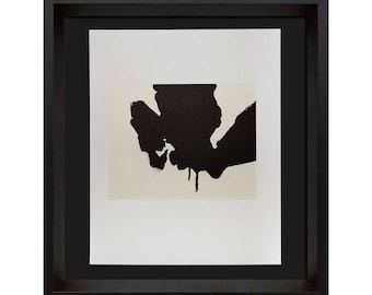 Robert MOTHERWELL Lithograph ORIGINAL Ltd ed + Cat. Ref. b387.24 w/Gallery FRAME