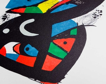 Joan Miro Original Signed Lithograph Hand Number Ltd. ED +Cat. Ref. c48 +Framing