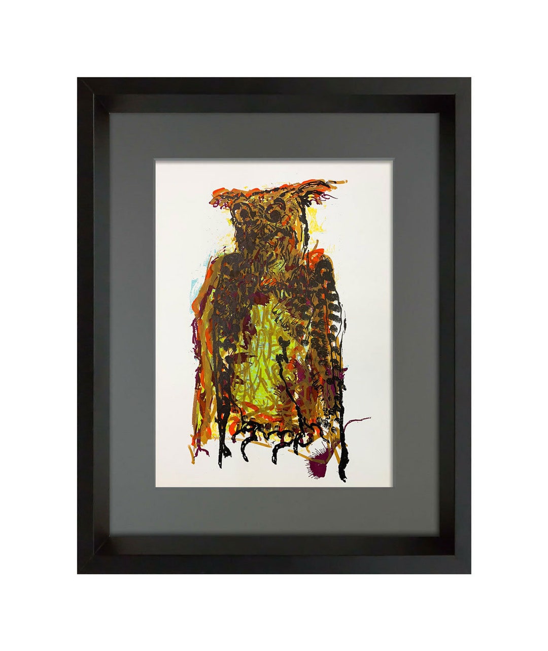 J Ripoll Jean-paul Riopelle Original Color Lithograph LIMITED Ed. 1970 W/frame ...