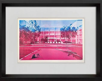 Jacques Monory, Composition, Derrière Le Miroir, Limited Edition