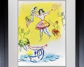 マルク・シャガール オリジナル リトグラフ「 パリオペラ座」 1965