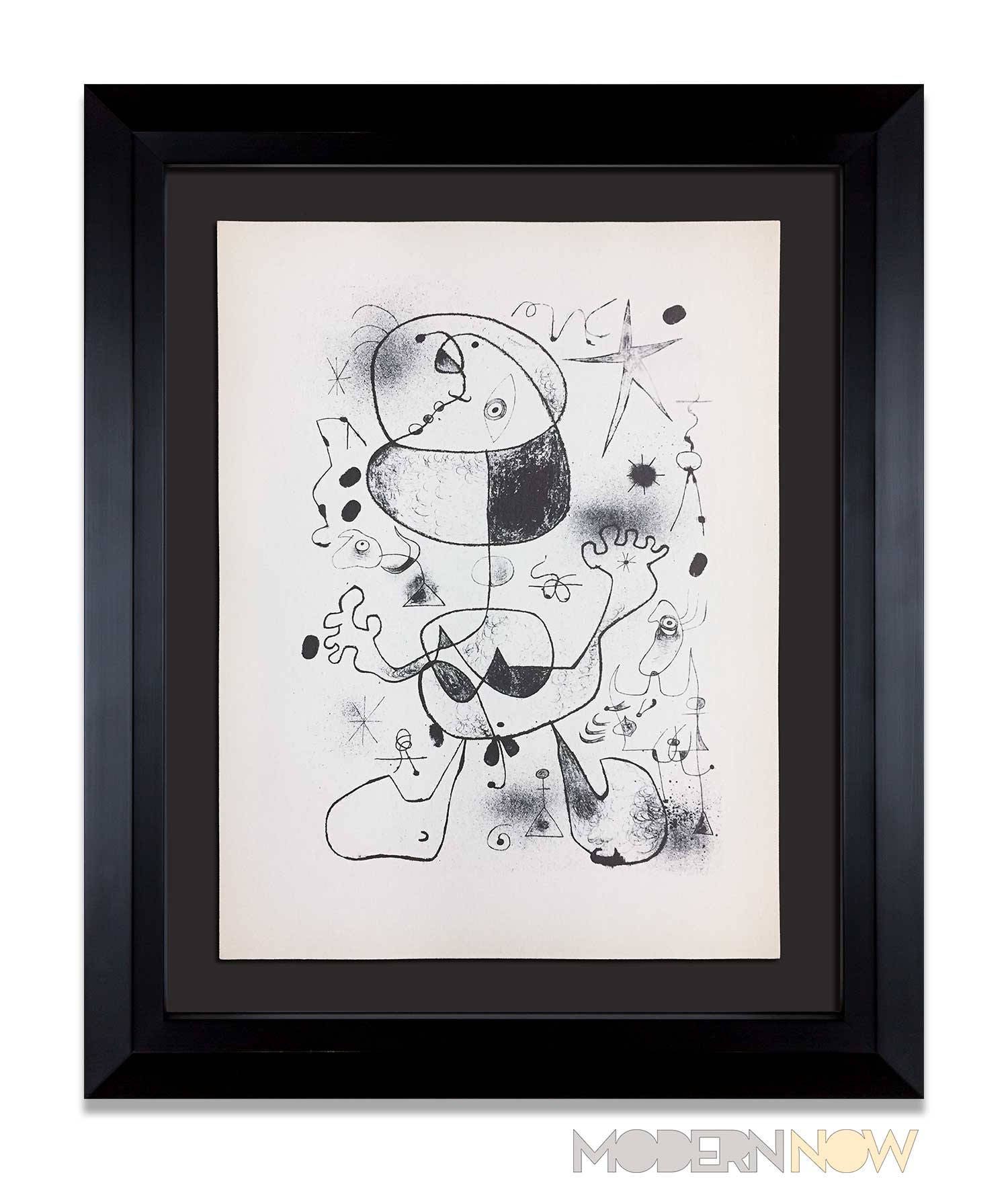 ミロ　リトグラフ 真作保証】ジョアン・ミロ リトグラフ 直筆サイン 版画 絵画