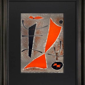 Gustave Singier LIMITED Edition LITHOGRAPH 1955 w/ Archival Frame